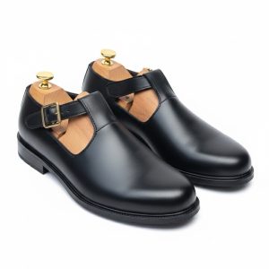 Buckle T-Strap Monk Shoes