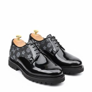 The Onyx Monogram Lug-Sole Derby
