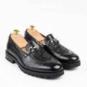 Snakeskin Loafers
