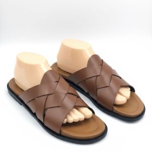 Royal Intertwined Leather Slide