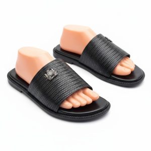Tom Ford Brighton Woven Leather Slide