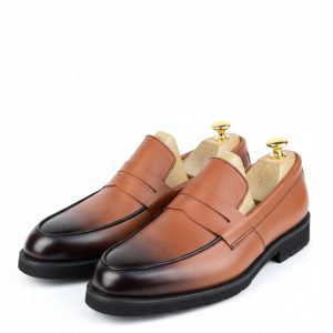 Hand-Burnished Penny Loafers