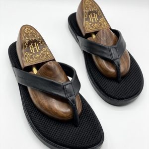 Leather Thong slide