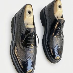 Patent Leather Chunky Derby Shoe