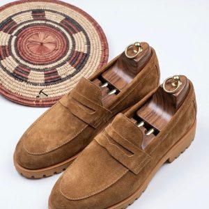 Suede Chunky Penny Loafer