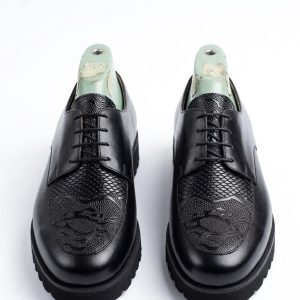 Textured Leather Derby Shoe