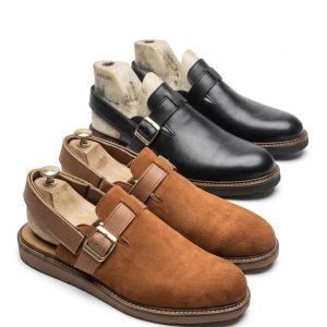 Buckled Slingback Mules