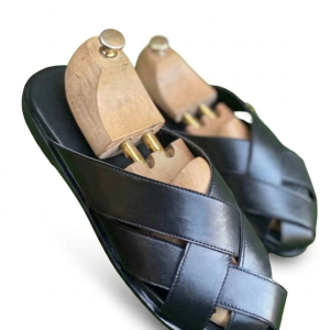 Criss-Cross Leather Sandal
