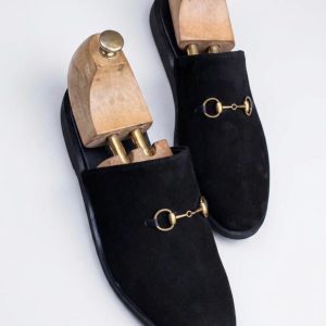 Suede Horsebit Mule