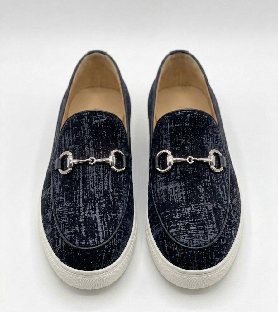 Velvet Horsebit Loafers - Image 2