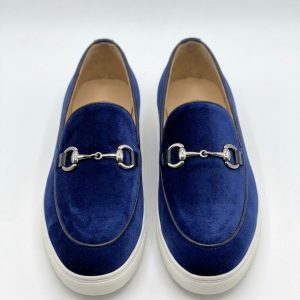 Velvet Horsebit Loafers