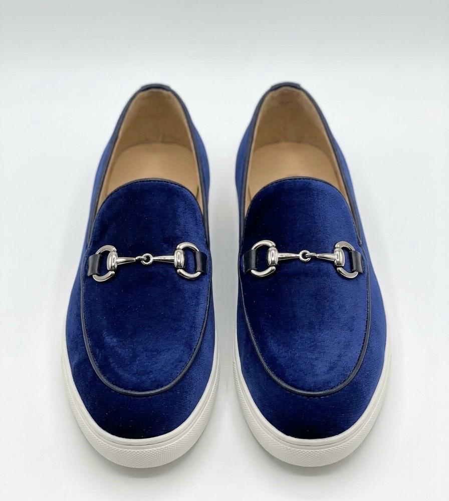 Velvet Horsebit Loafers