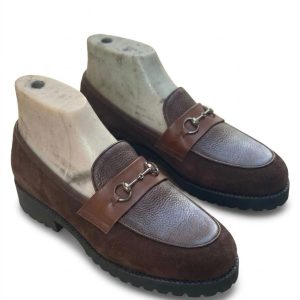 Suede and Leather Loafer