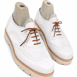 White Wingtip Brogue